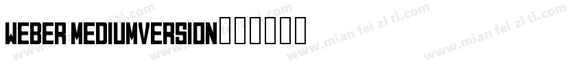 Weber MediumVersion字体转换